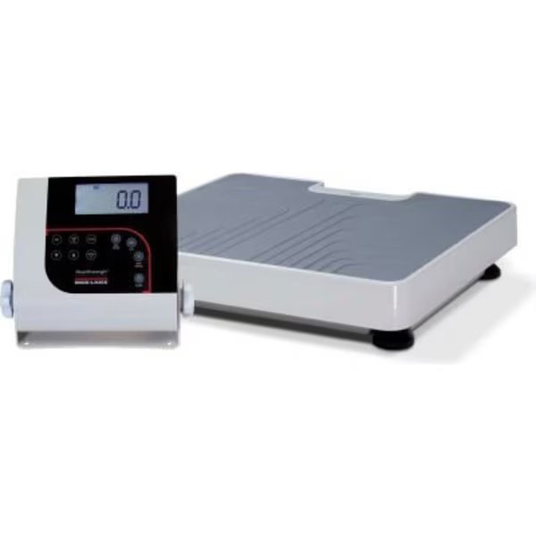 Rice Lake 150-10-7 Digital Floor-Level Physician Scale, 550 lb x 0.2 lb, Rice Lake Weighing Systems, Mfr#: 121304