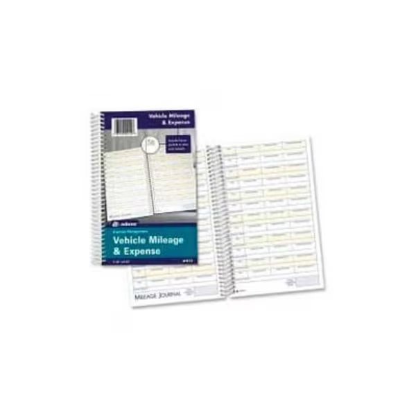 Adams® Vehicle Mileage & Expense Journal, 5-1/4" x 8-1/2", White, 64 Sheets/Pad, Adams Mfg, Mfr#: AFR12