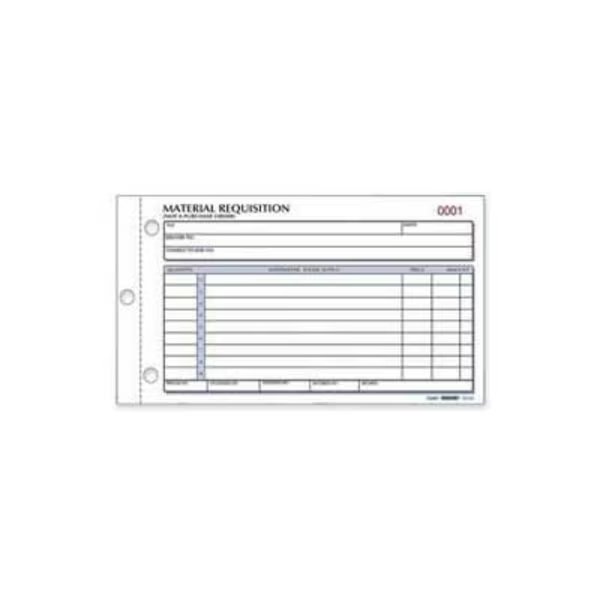 Rediform® Material Requisition Book, 2-Part, Carbonless, 4-1/4" x 7-7/8", 50 Sets/Book, Rediform Office Products, Mfr#: 1L114