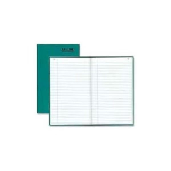 Rediform® Record Book, Record Ruled, 7-1/4" x 12-1/4", Emerald Cover, 500 Pages/Pad, Rediform Office Products, Mfr#: 56151