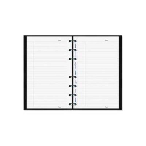 MiracleBind Notebook, College/Margin, 11 x 9-1/16, White, 75 Sheets, Black Cover, Rediform Office Products, Mfr#: AF1115081