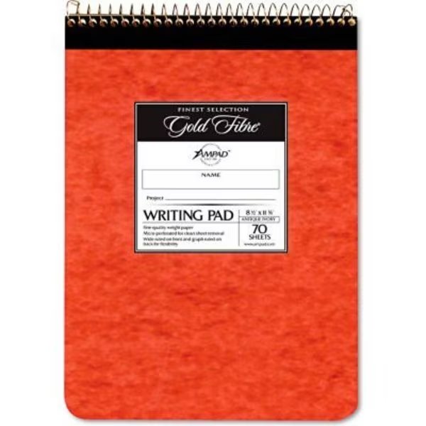 Ampad¬Æ Gold Fibre Retro Pad, 8-1/2" x 11-3/4", Antique Ivory, 70-Sheets/Pad, 1 Pad/Pack, Ampad Corporation, Mfr#: 20008R