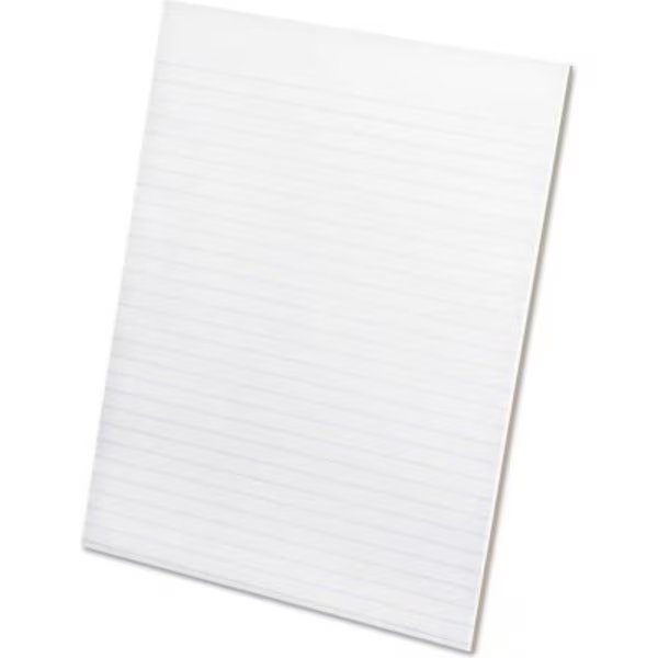 Ampad¬Æ Glue Top Narrow Rule Pads, 8-1/2" x 11", White, 50 Sheets, 12/Pack, Ampad Corporation, Mfr#: 21118