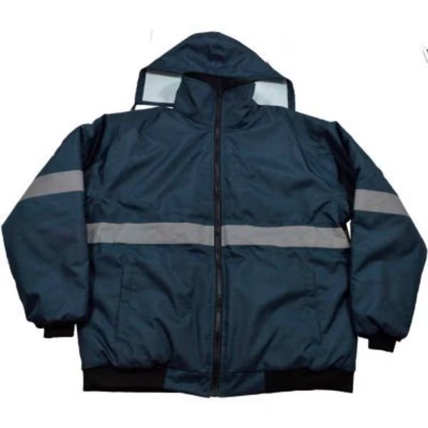 Petra Roc Enhanced Visibility Quilted Bomber Jacket, ANSI Class 8, Navy Blue, 4X, NVBJ-S1-4XL, Petra Roc Inc, Mfr#: NVBJ-S1-4X