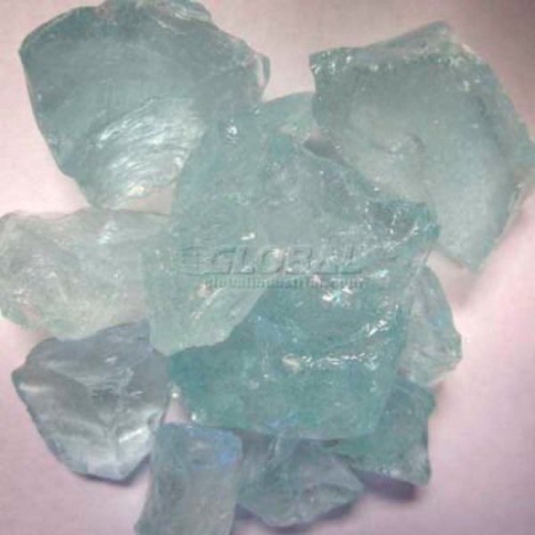 Hiland Fire Glass RGLASS-AQ 1/2" to 1" Dia. Recycled Aqua 10 Lbs, Hiland, Mfr#: RGLASS-AQ