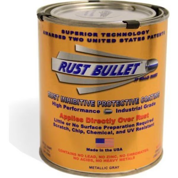 Rust Bullet Industrial Formula Rust Inhibitive Coating Quart Can, Rust Bullet Llc, Mfr#: RB13
