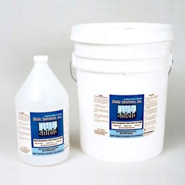 Static Solutions Dissipative Floor Finish, Gallon Bottle, 4 Bottles -, Static Solutions Inc, Mfr#: AF-5500