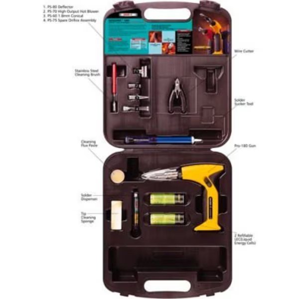 High Output Soldering Gun / Multi-Function Heat Tool Kit, Solder - It, Inc., Mfr#: PRO-180K