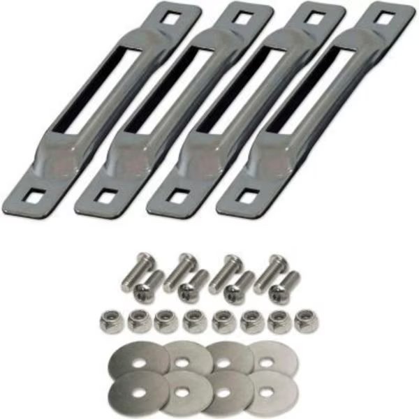 Snap-Loc E-Track Single Strap Anchor W/ Allen Screws, Zinc, 4/Pack, Snap-Loc, Mfr#: SLSZ4FA