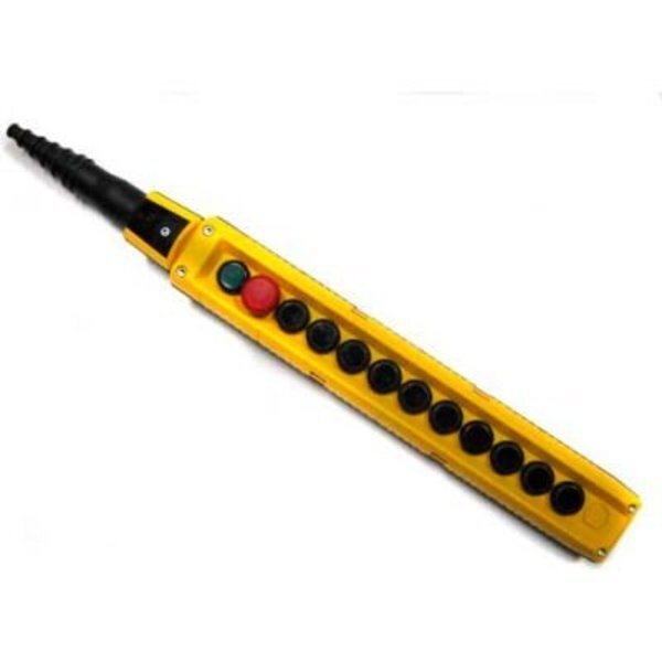 T.E.R., F70CY12100000001 MIKE Pendant, 12 Button, Yellow, 1-Speed Buttons, Springer Controls Co, Mfr#: F70CY12100000001
