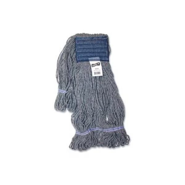 Genuine Joe Earth Mop Mophead Refill, Polyester, Large, Blue - GJO20124, Sp Richards, Mfr#: GJO20124