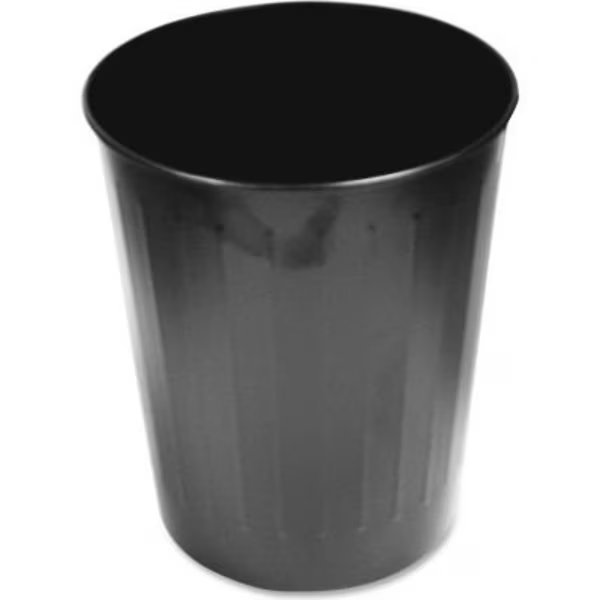 Genuine Joe Fire Safe Trash Can 6 Gal. Steel Black - GJO58897, Sp Richards, Mfr#: GJO58897