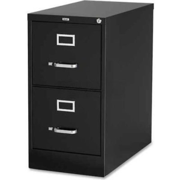 Lorell® 2-Drawer Commercial-Grade Vertical File Cabinet, 15"W x 22"D x 28"H, Black, Sp Richards, Mfr#: LLR42291