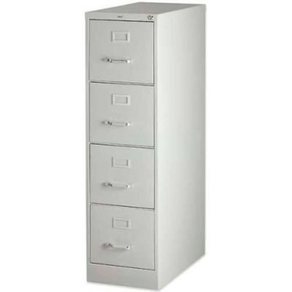Lorell® 4-Drawer Heavy Duty Vertical File Cabinet, 15"W x 25"D x 52"H, Gray, Sp Richards, Mfr#: LLR60651