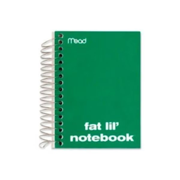 Mead® Notebook, College Ruled, 200 Sheets, 5-1/2"x4", Assorted, Mead Products, Mfr#: 45390