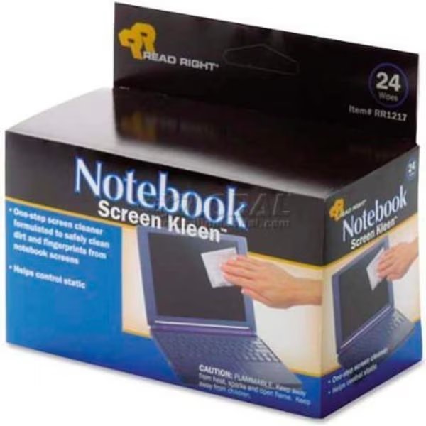 Read Right® Premoistened Screen Kleen, Lint-Free, 24/Box - REARR1217, Advantus, Mfr#: RR1217