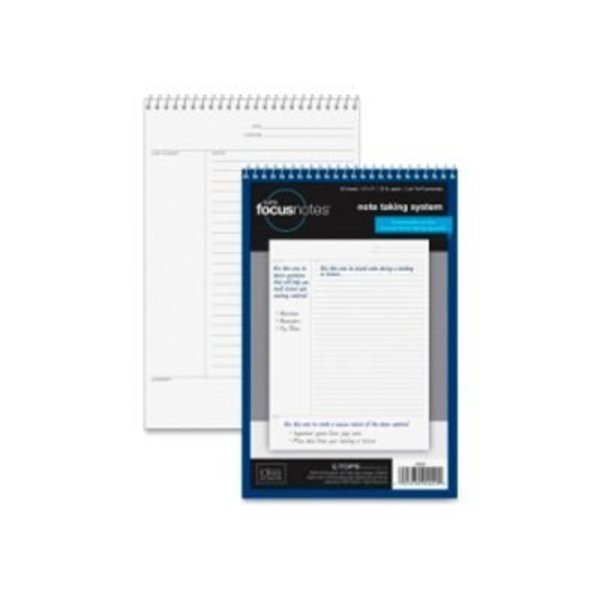 Tops® Steno Notebook, 15 lb, Project Ruled, 6"x9", 80 Sheets, White, Tops Business Forms, Mfr#: 90222
