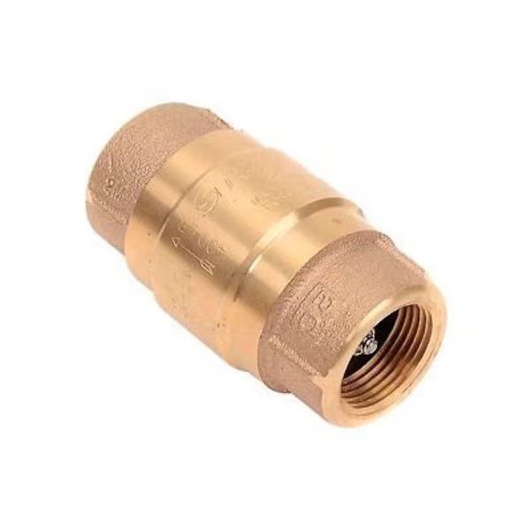 1" FNPT Brass Check Valve with Buna-N Rubber Poppet, Strataflo Products Inc., Mfr#: 375-100