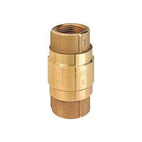 2" FNPT Brass Check Valve with Stainless Steel Poppet, Strataflo Products Inc., Mfr#: 400-200