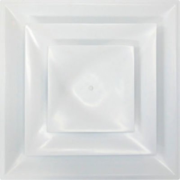 American Louver Fire Rated UL2043 White Cone Diffuser for 14" Duct, STR-C-14W-FR, American Louver/Plasticade, Mfr#: STR-C-14W-FR