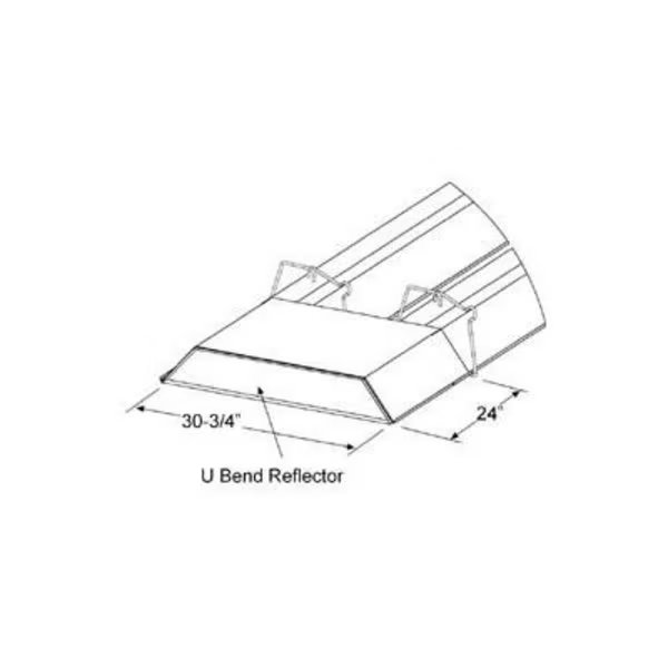 SunStar U Bend Reflector Kit For U Shaped Infrared Tube Heaters, Sunstar Heating Products, Mfr#: 43488000