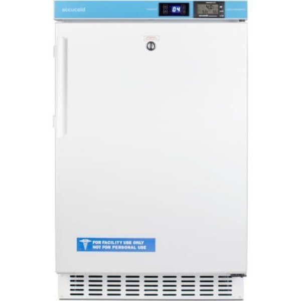 Accucold Built-In Vaccine Refrigerator, 2.65 CuFt, ADA, 19-1/2"W x 22-3/4"D x 31-1/2"H, Digital, Summit Appliance Div., Mfr#: ACR45L