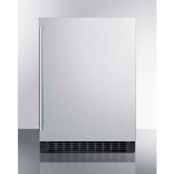 Summit Undercounter Built In-Freestanding Refrigerator 4.6 Cu. Ft. Black/Stainless Steel, Summit Appliance Div., Mfr#: FF64BSS