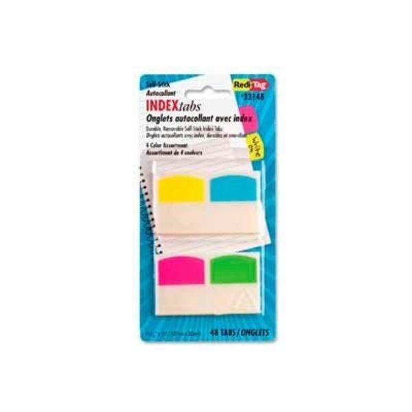 Redi-Tag® Removable Tabs, 1-1/16" x 1-1/4", Assorted Colors, 48 Tabs/Pack, Redi-Tag, Mfr#: 33148