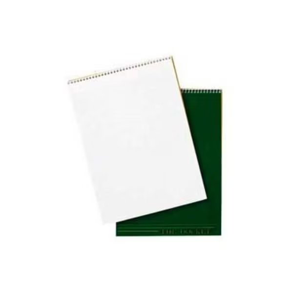 Tops® Docket Top Wirebound Quadrille Pad, 8-1/2" x 11-3/4", Quad Ruled, White, 70 Sheets/Pad, Tops Business Forms, Mfr#: 63801