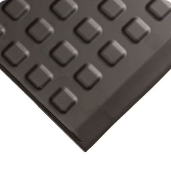 Wearwell¬Æ Rejuvenator Squared Runner End Female 5/8" Thick 3' x 5' Black, Tennesee Mat Co, Mfr#: 502.58X3X5EFBK