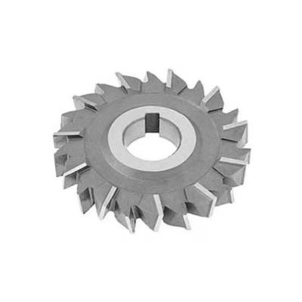HSS Import Staggered Tooth Side Milling Cutter, 5" DIA x 3/16" Face x 1" Hole x 22 Teeth, Toolmex, Mfr#: 5-709-398