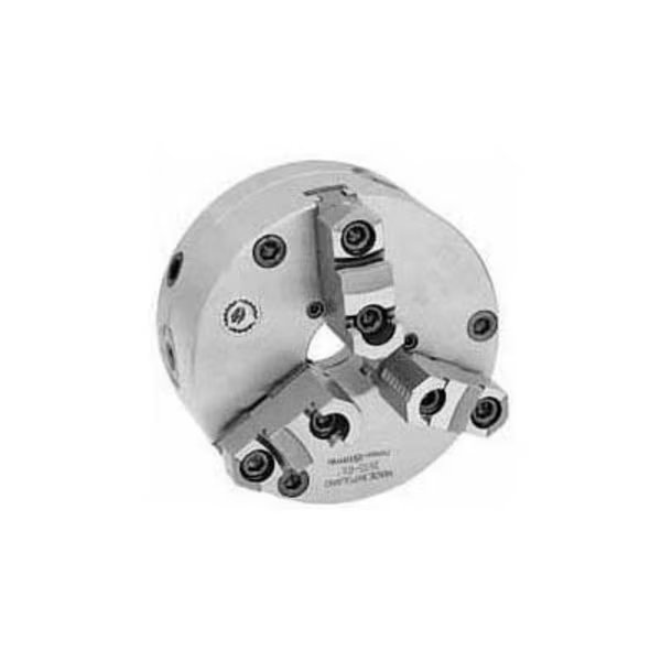 Bison 3-Jaw (2 Piece) SET-TRU Chuck Forged Steel, Plain Back, 6" Fine Adjustable, Bison Usa, Mfr#: 7-866-0600