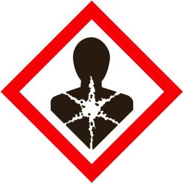 INCOM® GHS1271 GHS "Health Hazard" Pictogram Placard, 10-3/4" x 10-3/4", Top Tape And Label, Mfr#: GHS¬†1271.00
