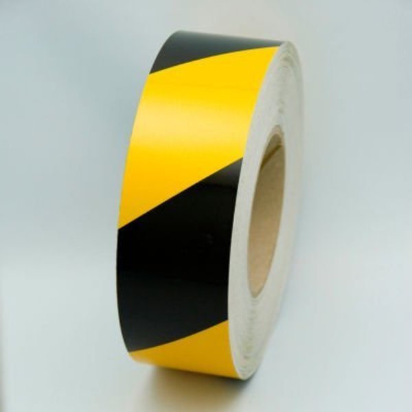 Reflective Marking Tape, Yellow/Black, 2"W x 150'L Roll, RST582, Top Tape And Label, Mfr#: RST582