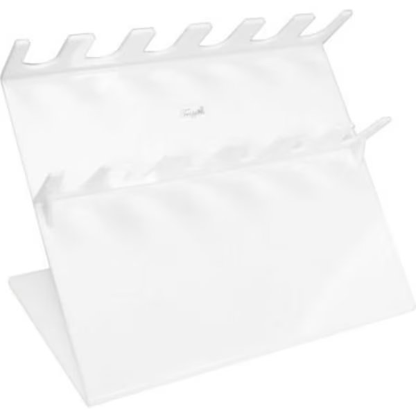 TrippNT„¢ 6-Slot Slanted Acrylic Auto Pipettor Holder, 11"W x 7"D x 8"H, White, Trippnt, Mfr#: 50176