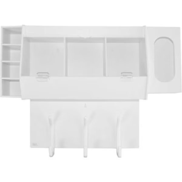 TrippNT„¢ White Lab Entry Gowning Changing Room Station, 18"W x 7"D x 20"H, Trippnt, Mfr#: 50193
