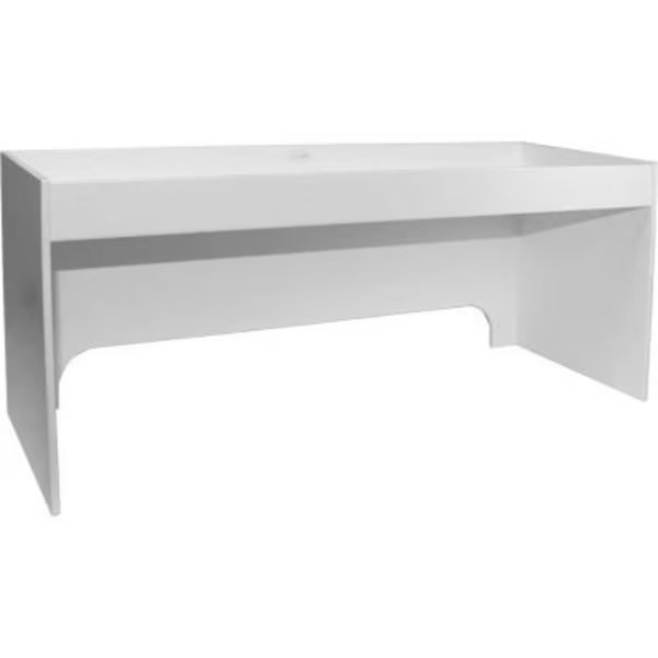 TrippNT„¢ PVC 3' Fume Hood Shelf, 36"W x 5"D x 8"H, White, Trippnt, Mfr#: 50215