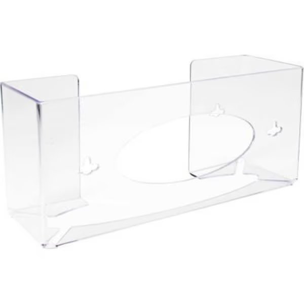 TrippNT„¢ Single Two Sided Clear Glove Box Holder, PETG Plastic, 11"W x 4"D x 5"H, Trippnt, Mfr#: 51141