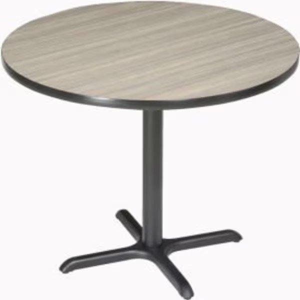 Interion® 36" Round Bar Height Restaurant Table, Charcoal, National Public Seating, Mfr#: 695804CL
