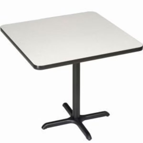 Interion® 42" Square Bar Height Restaurant Table, Gray, National Public Seating, Mfr#: 695810GY