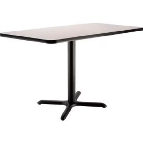Interion® Breakroom Table, 48"L x 30"W x 29"H, Gray, National Public Seating, Mfr#: 695849GY
