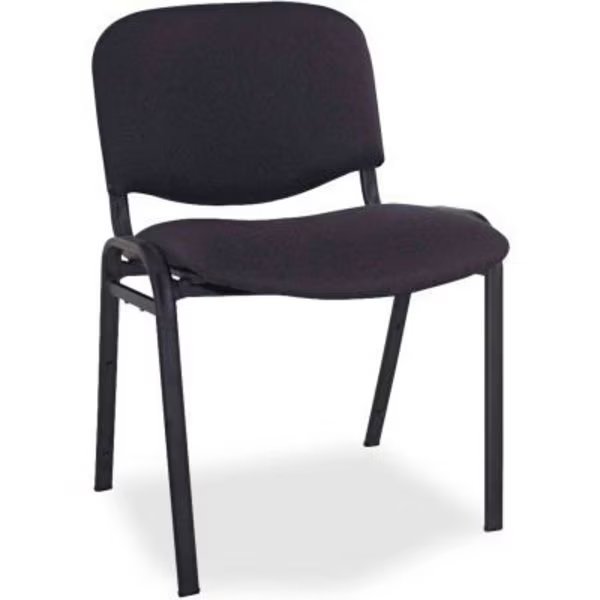 Alera® Stacking Chairs - Fabric - Black - 4/Carton - Continental Series, Alera, Mfr#: ALESC67FA10B