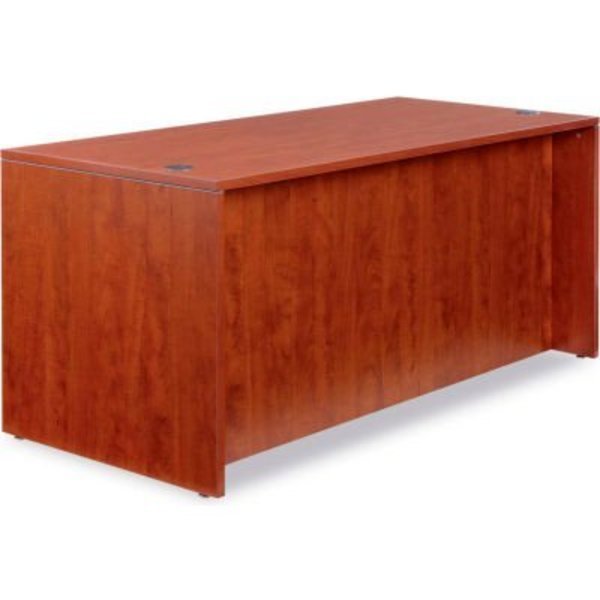 Alera Desk Shell with Straight Front - 65"Wx29-1/2"Dx29-1/2"H - Med Cherry - Valencia Series, Alera, Mfr#: ALEVA216630MC