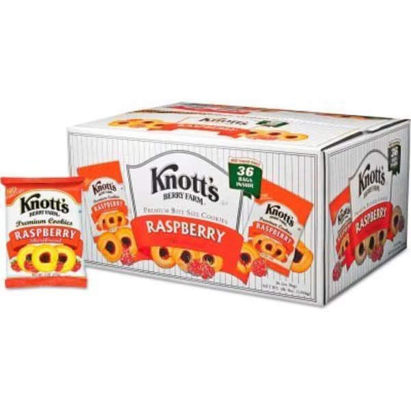 Knott's Berry Farm® Premium Berry Jam Shortbread Cookies, Raspberry, 2 oz. Pack, 36/Carton, Nabisco, Mfr#: BIS59636