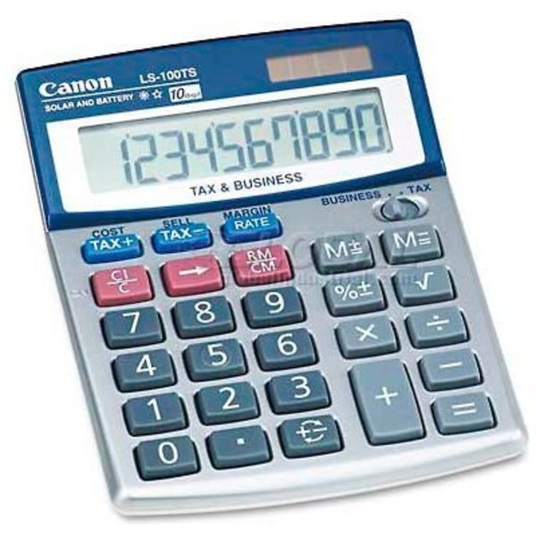 Canon® LS100TS Portable Desktop Business Calculator, 10-Digit LCD, Canon, Mfr#: 5936A028AA****