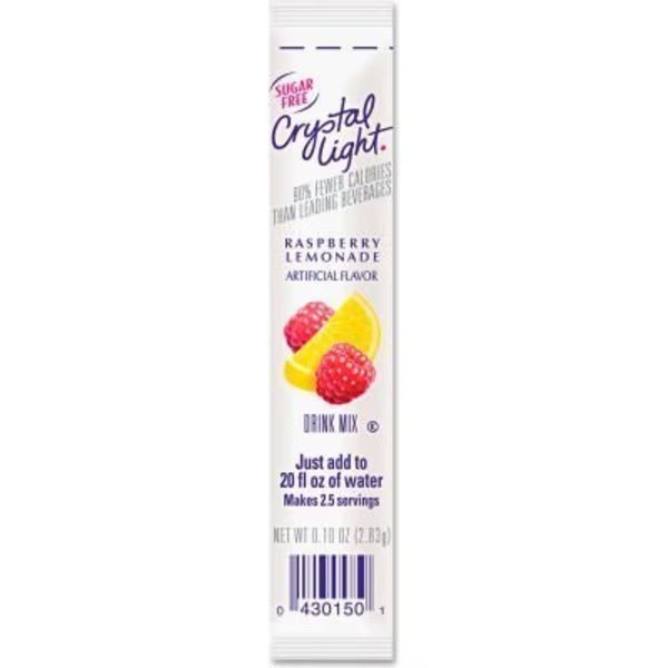 Crystal Light® On-The-Go Drink Mix Sticks, Sugar Free, Raspberry Lemonade, 0.16 oz., 30/Box, Kraft Foods, Mfr#: CRY00015
