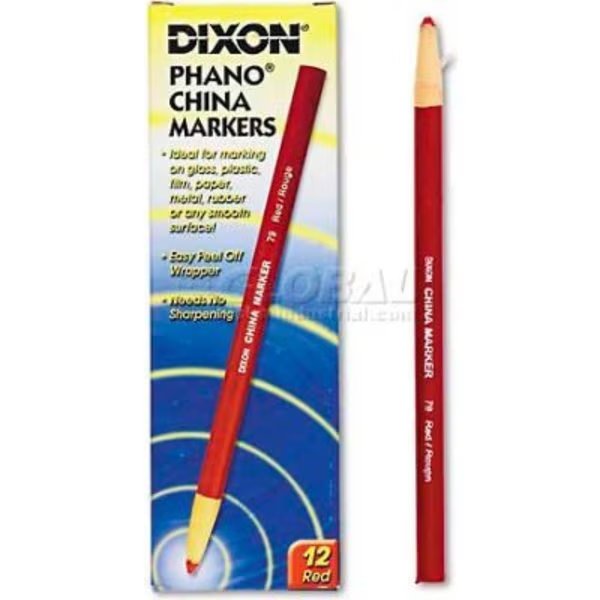 Dixon 79 China Marker, Red, Dozen, Dixon Ticonderoga, Mfr#: 79