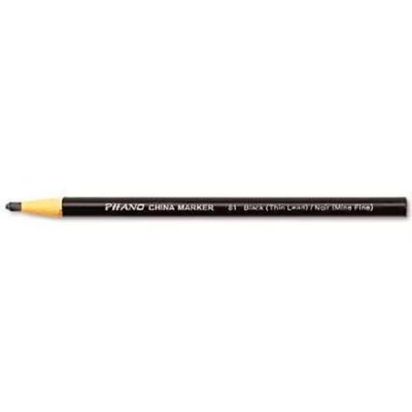 Dixon 81 China Marker, Black, Thin, Dozen, Dixon Ticonderoga, Mfr#: 81