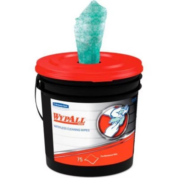 Wypall® Waterless Hand Wipes, Herbal Fragrance, 75 per Bucket, 6/Ctn - KIM91371CT, Kimberly-Clark, Mfr#: KIM91371CT****