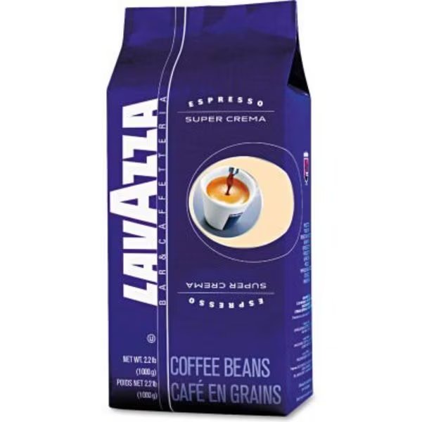 Super Crema Espresso Coffee, Regular, 35.2 oz. Bag, Vacuum Packed With One Way Valve, Lavazza, Mfr#: LAV4202